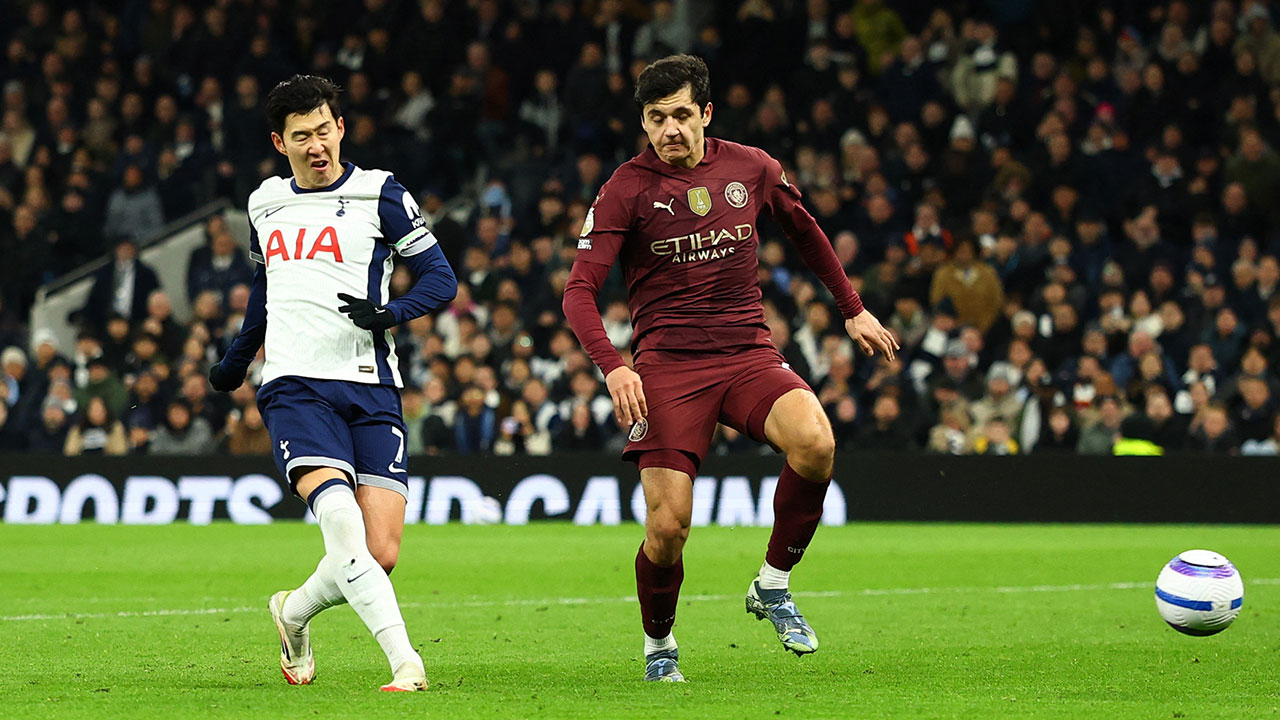 '손흥민 교체 출전' 토트넘, 맨시티에 0대1 패배‥3연승 마감