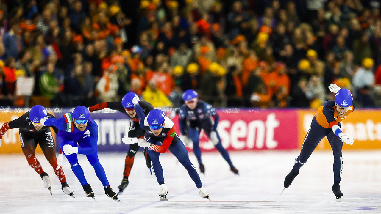 스피드스케이팅 정재원, 월드컵 매스스타트 은메달‥13개월 만에 입상