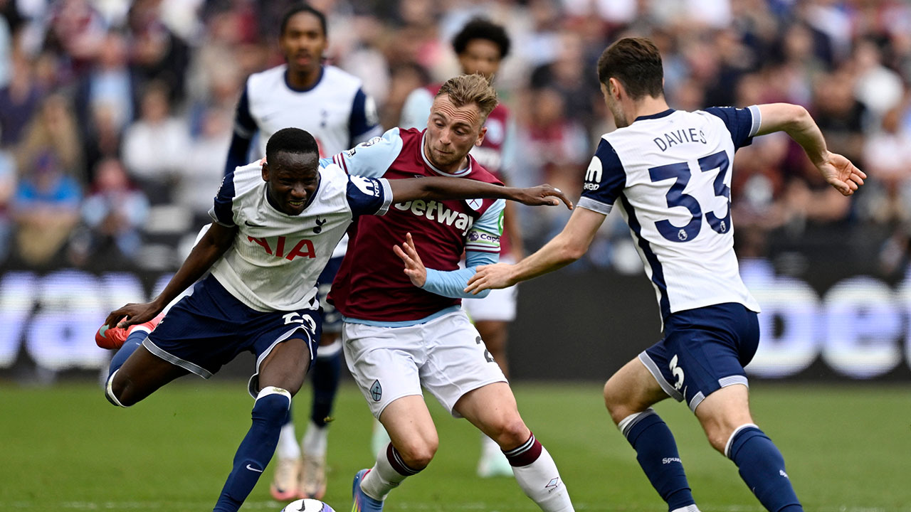 손흥민 6경기 연속 결장‥토트넘, 웨스트햄과 1-1 무승부