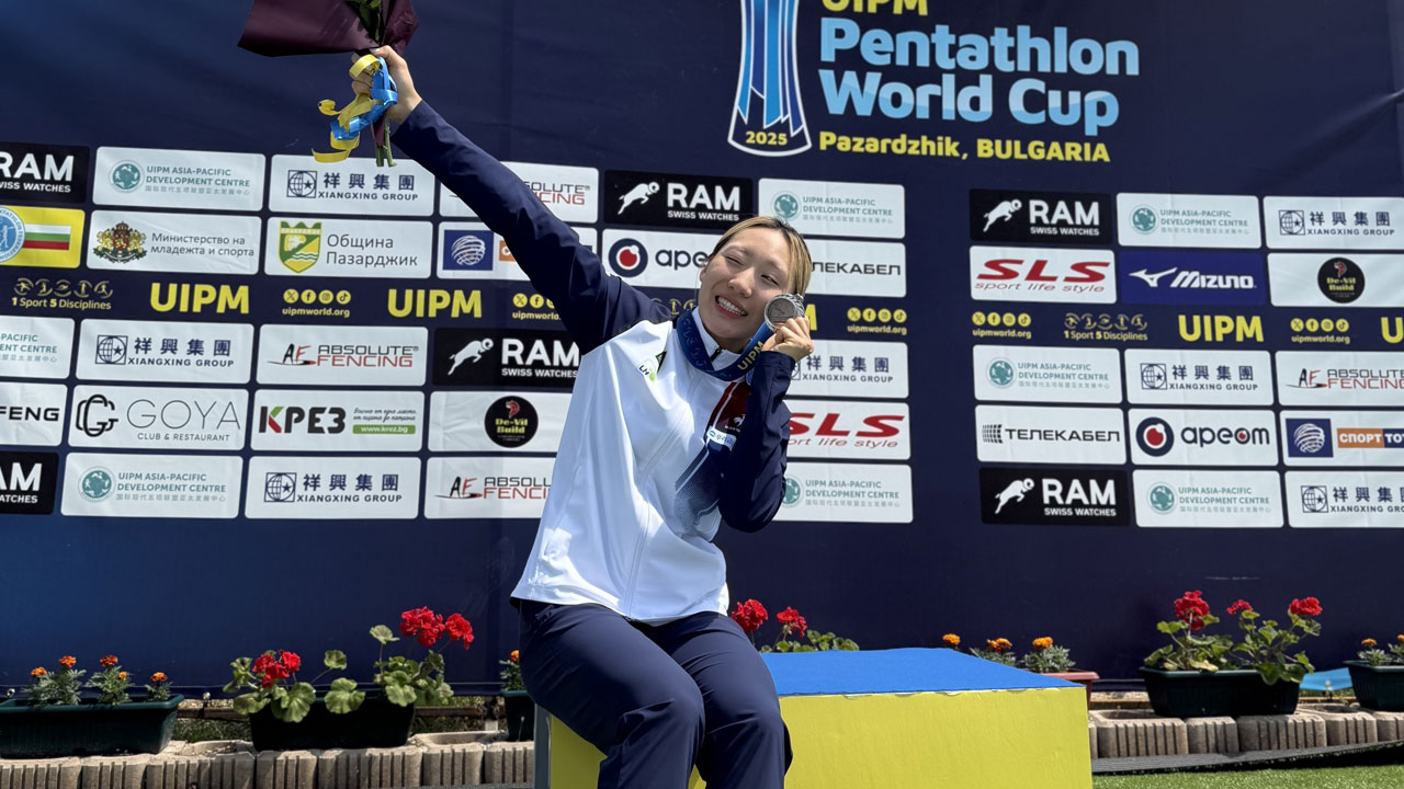 근대5종 성승민, 한국 선수 최초 '장애물 도입' 월드컵 입상