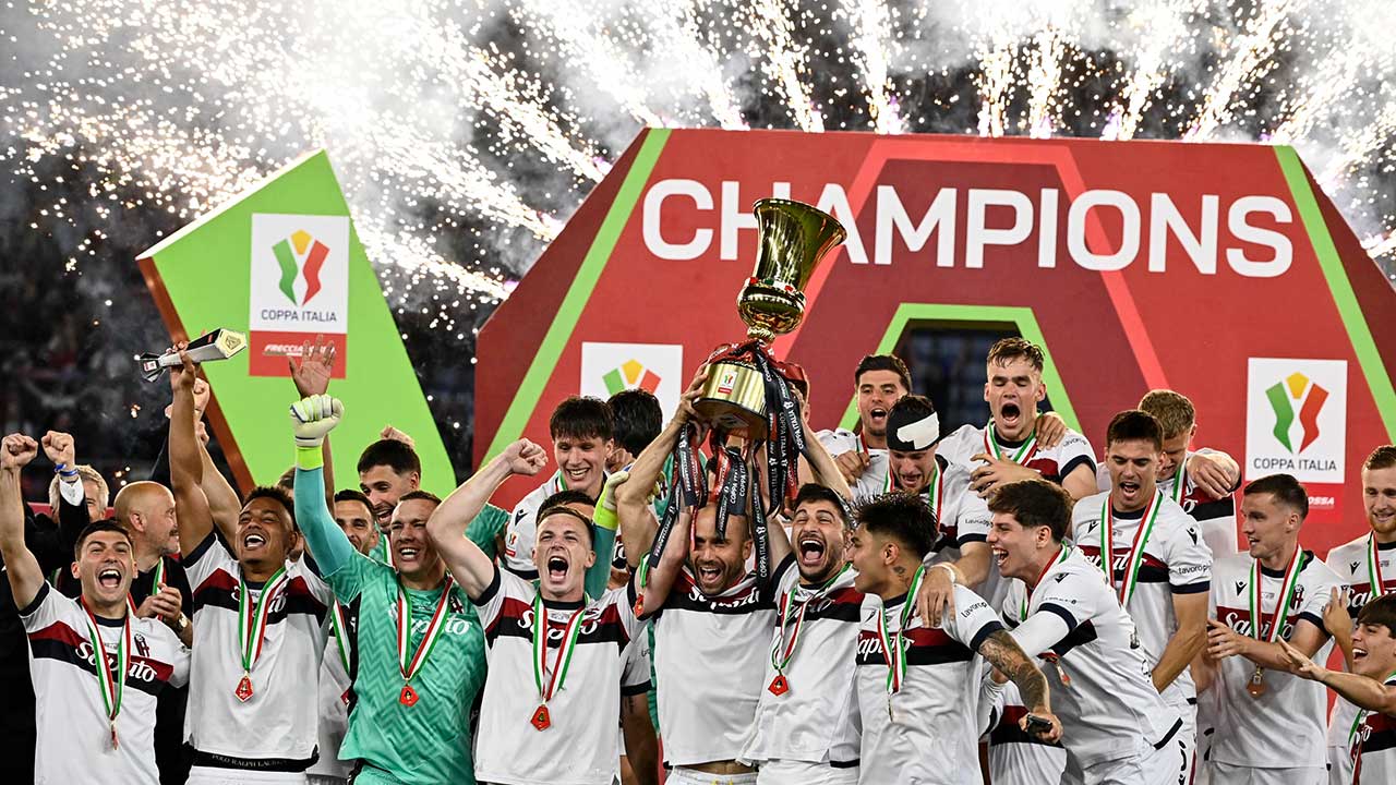 볼로냐, 밀란 꺾고 51년 만에 이탈리아컵 우승