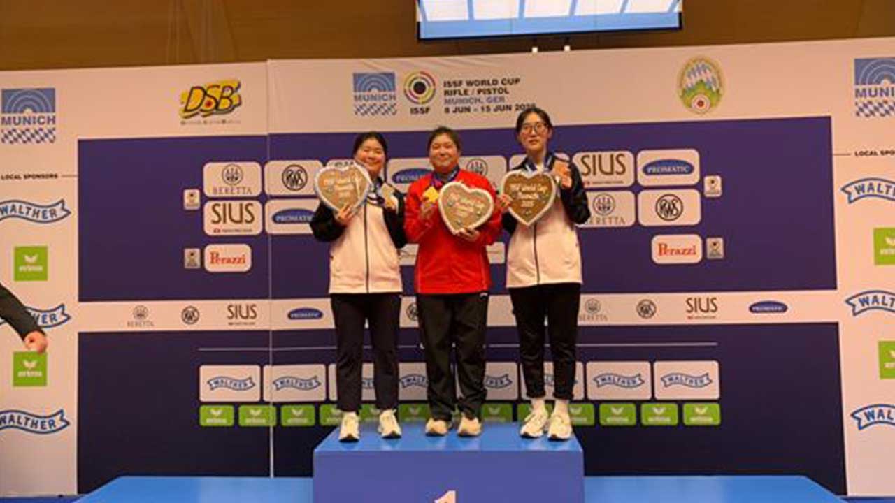 '파리 금메달' 오예진·양지인, 사격월드컵서 각각 은·동메달 획득