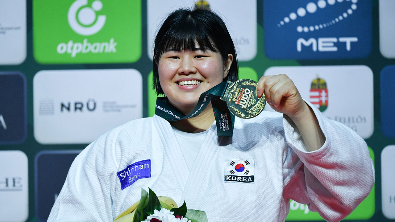 유도 김하윤, 세계선수권 여자 최중량급 34년만에 우승