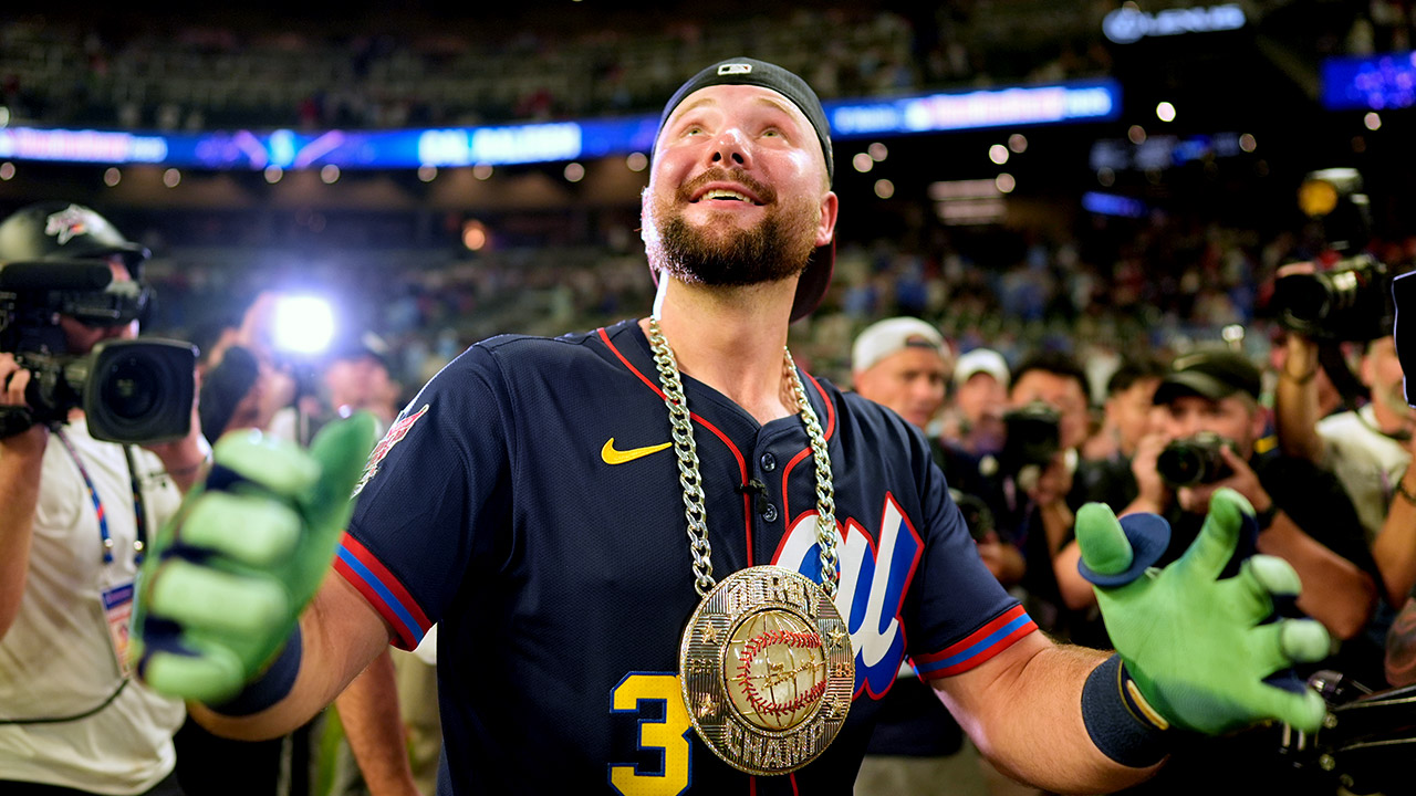 'MLB 홈런 1위' 롤리, 올스타전 홈런 더비 우승‥'포수 최초'