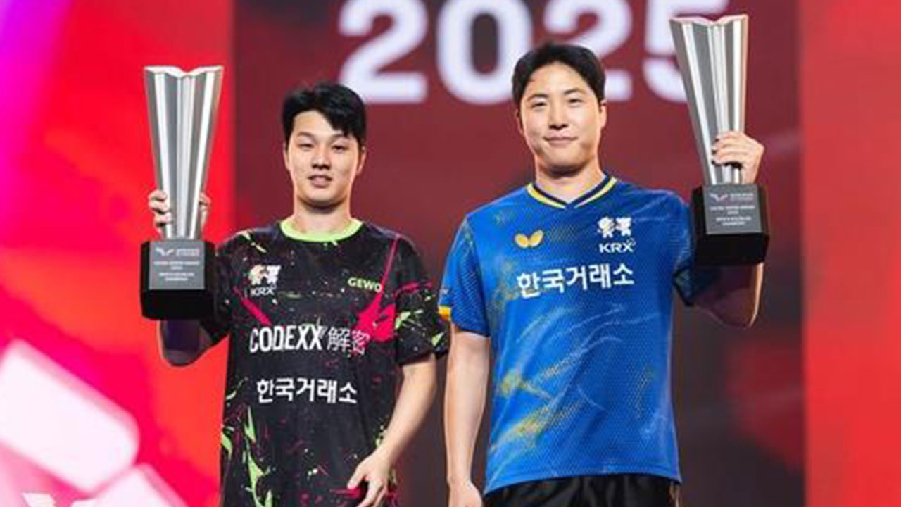 임종훈-안재현, 탁구 남자 복식 세계 2위 등극‥3계단 상승