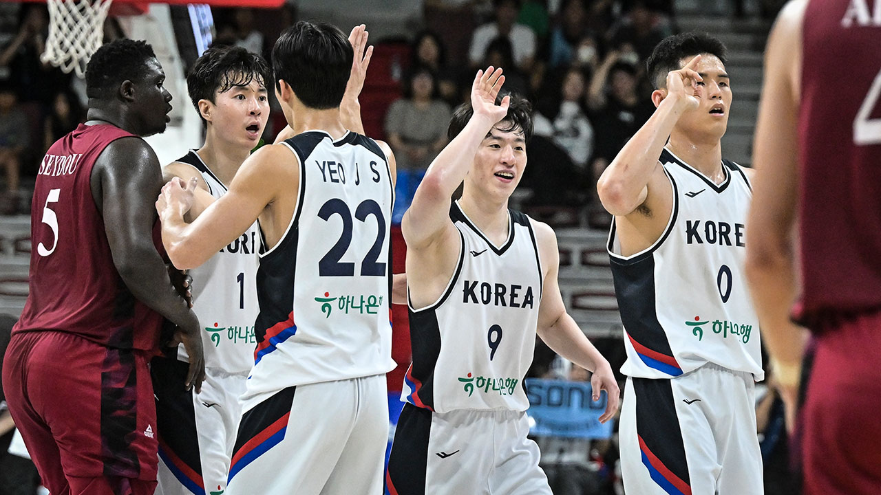 '이현중 더블더블' 농구대표팀, 카타르와 평가전에서 90-71 승