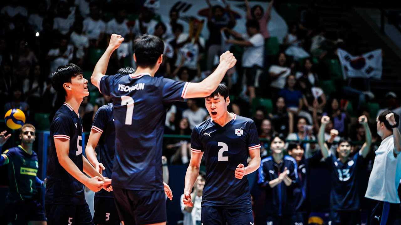 U-19 남자배구, 세계선수권 16강 진출‥브라질 꺾고 3연승