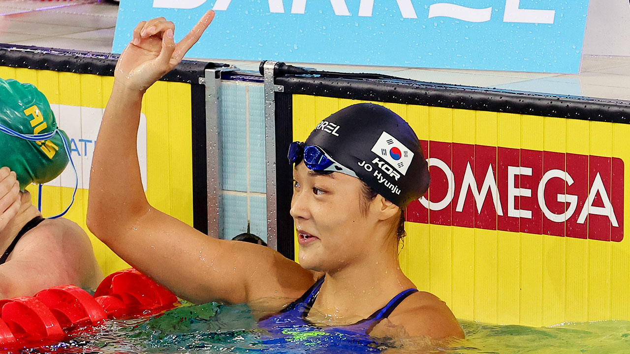 조현주, 세계선수권 자유형 200m 한국 신기록으로 준결승행