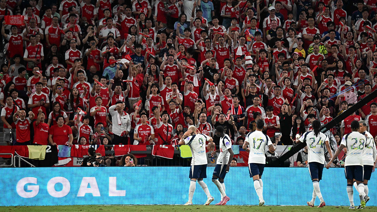 토트넘, 아스널과 친선전에서 1-0승‥손흥민 12분 출전