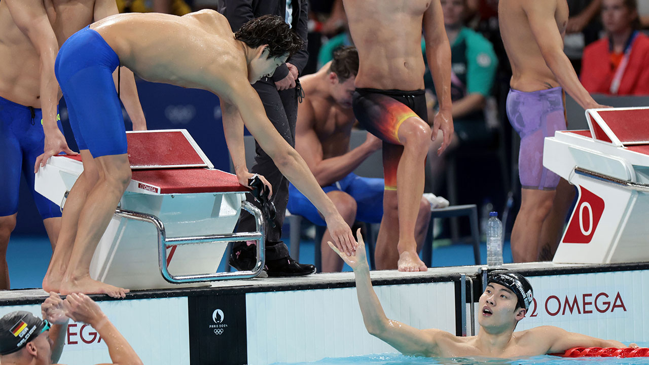 남자 계영 800m 대표팀, 세계선수권 3위로 결승행