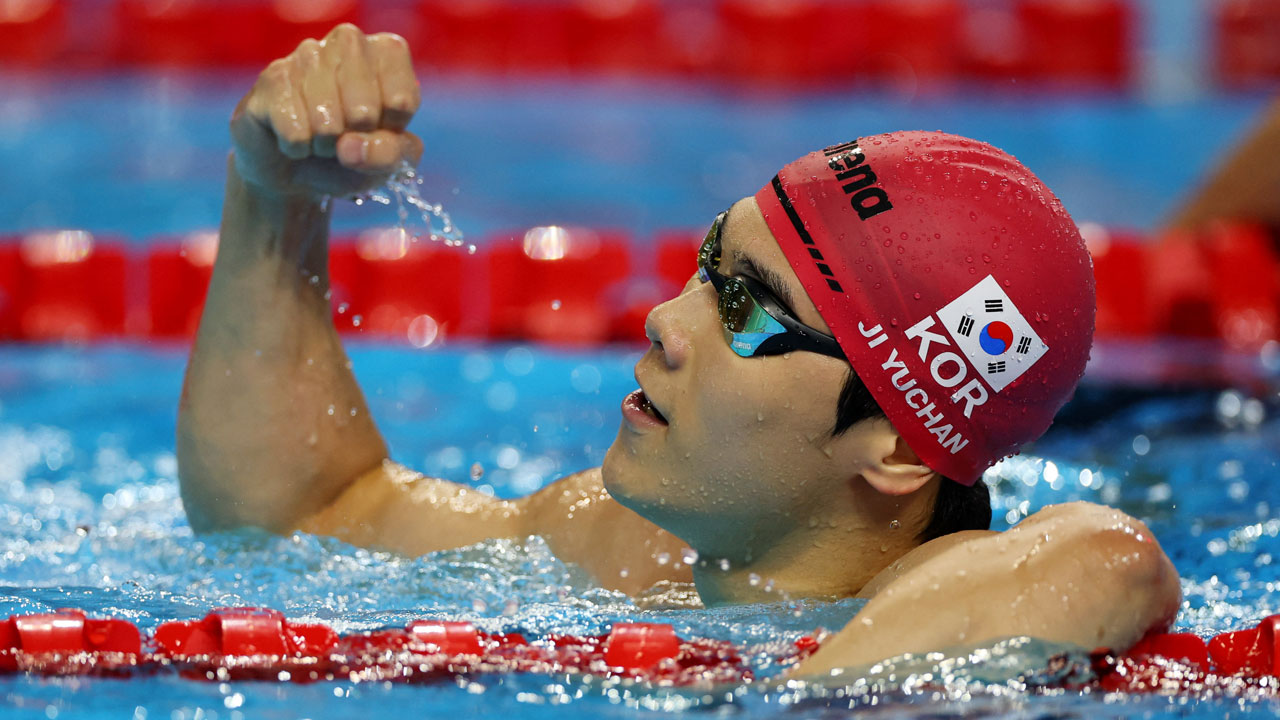 지유찬, 자유형 50m '아시아신기록' 달성‥세계선수권 결승행