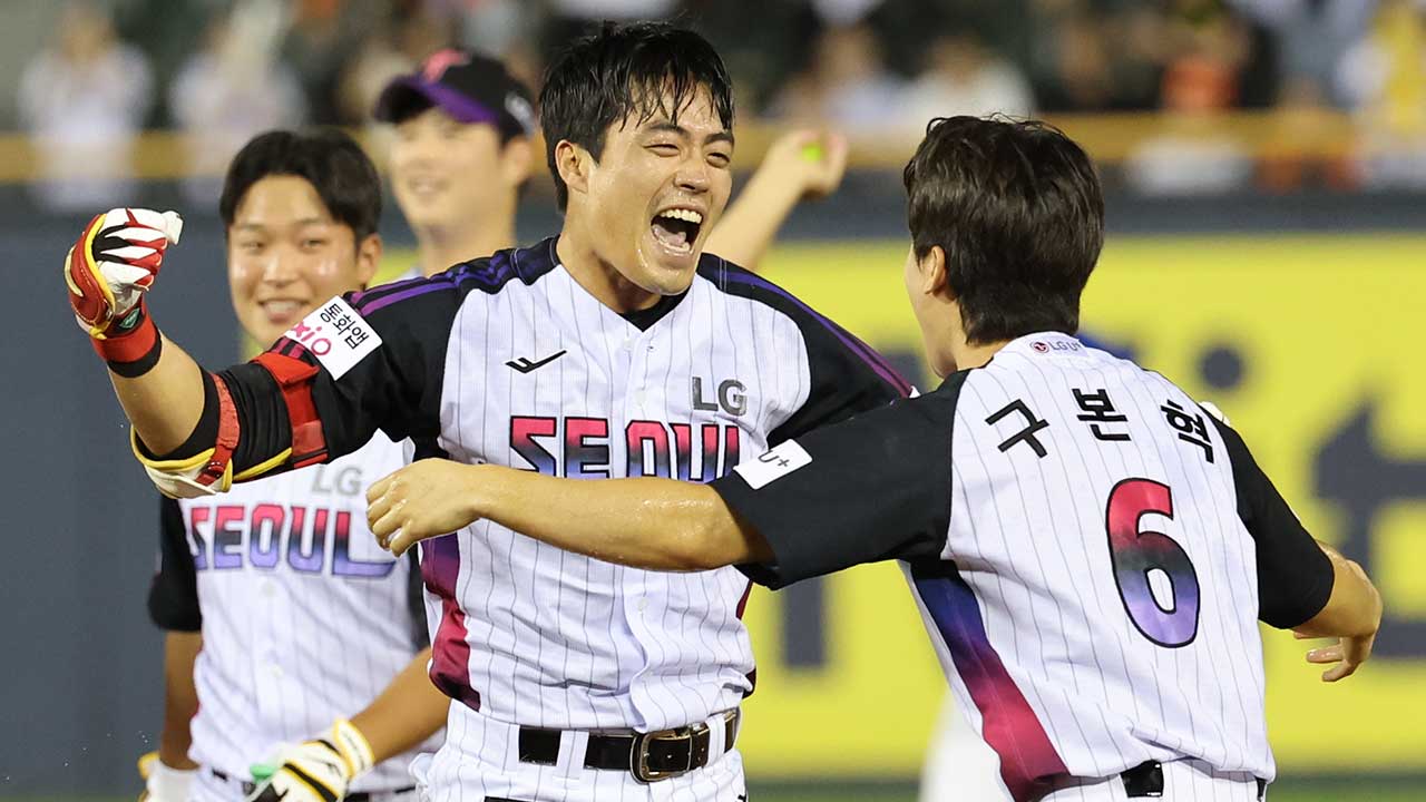 프로야구 LG, 한화에 연장 10회 끝내기 역전승‥2경기 차 선두