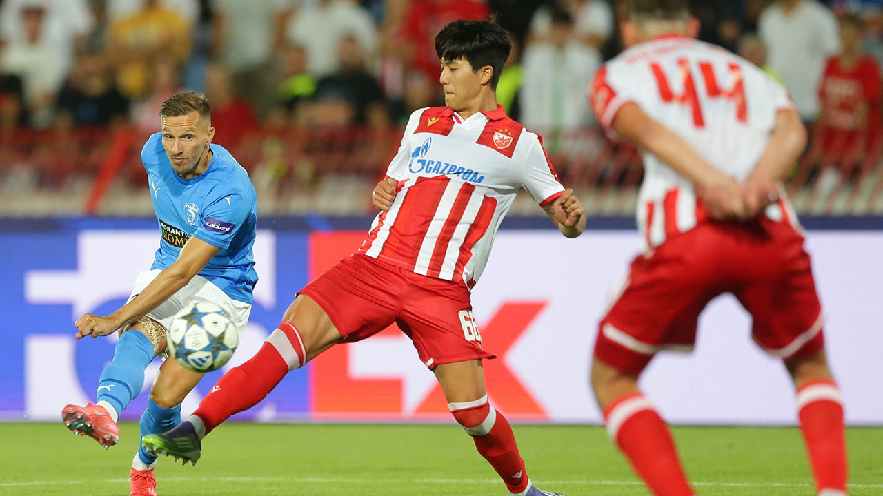 '설영우 풀타임' 즈베즈다, 챔피언스리그 플레이오프 1차전 패배