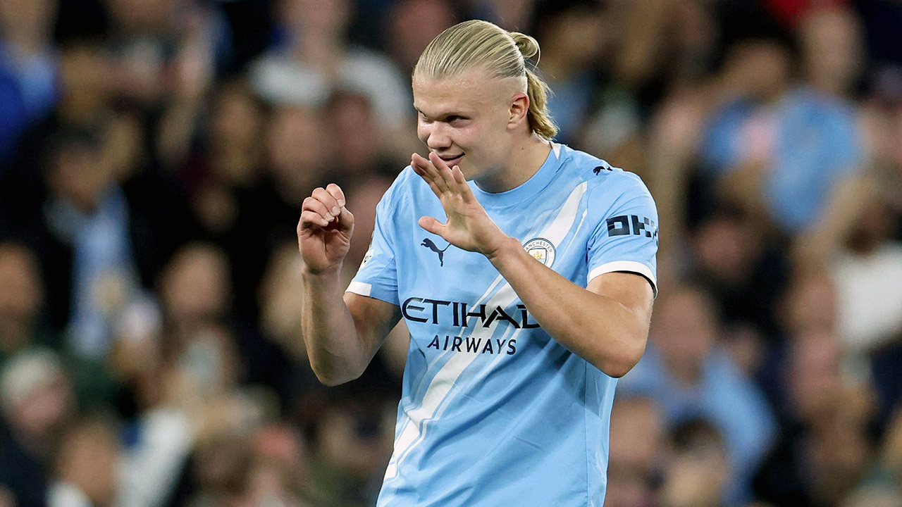 맨시티 홀란, 챔피언스리그 '역대 최소' 49경기 만에 50골 달성