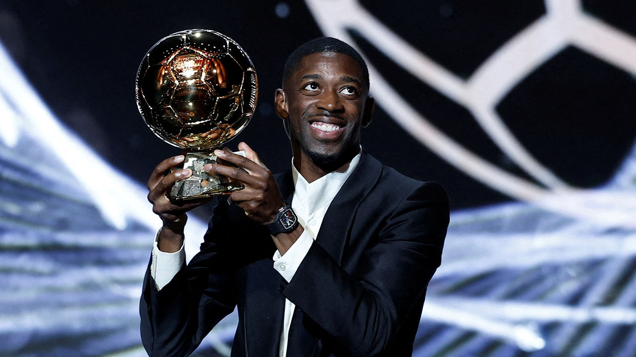 PSG 뎀벨레, 2025 발롱도르 수상‥프랑스 선수 6번째