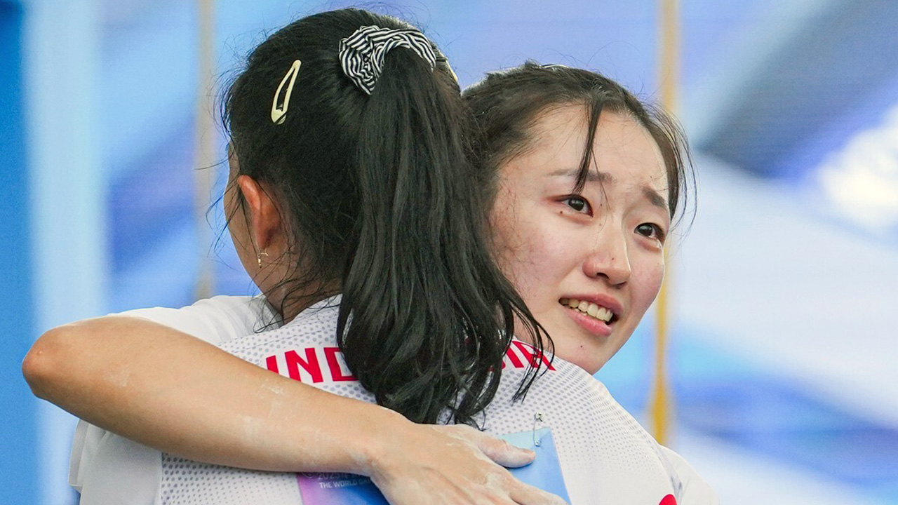 스포츠클라이밍 정지민, 세계선수권 스피드 여자부 4위