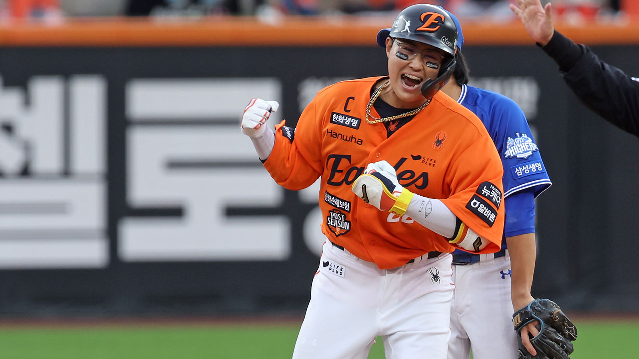 프로야구 한화, 삼성과 플레이오프 1차전서 한 점 차 승리로 기선 제압