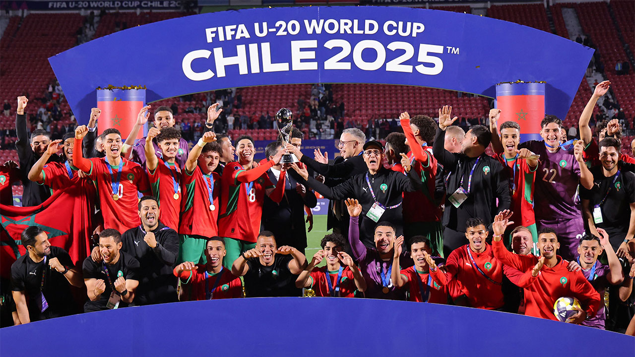모로코, U-20 월드컵서 '사상 첫 우승'‥아르헨티나에 2-0 완승