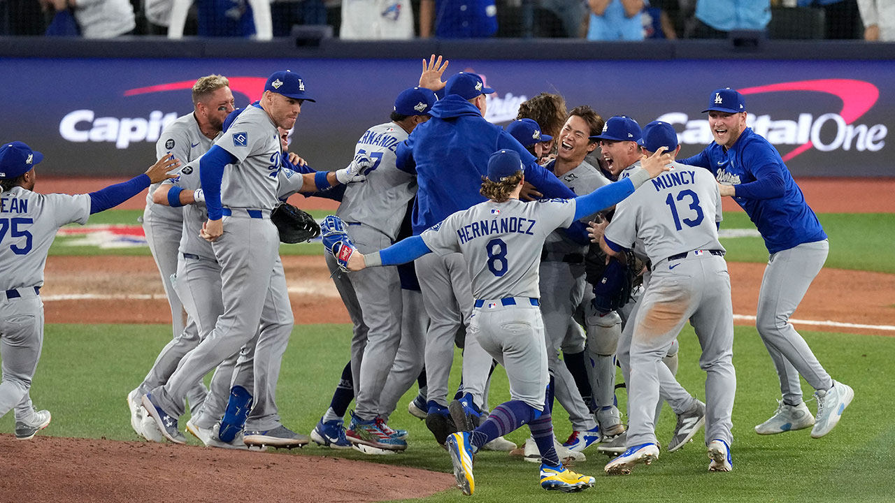 다저스 우승 세리머니