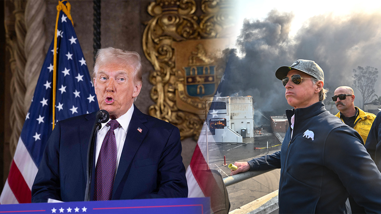 트럼프, LA 산불에 민주당 주지사 책임론‥"모든 게 뉴섬 탓"