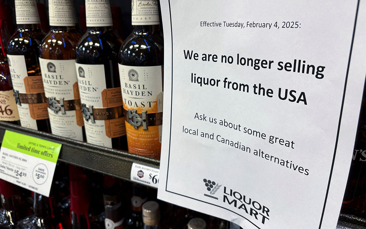 미국산 주류 '아웃'‥캐나다 주정부들도 관세보복 나서