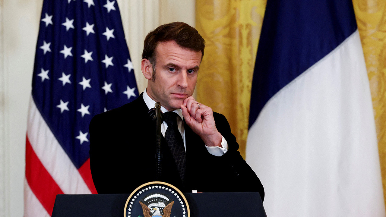 마크롱 "미국, 유럽·중국 상대로 동시에 무역 전쟁 못 해"