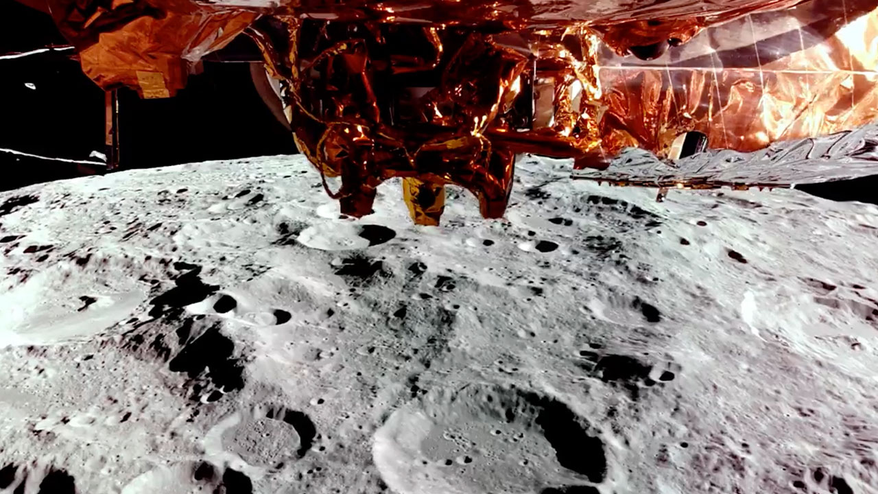 미국 민간 달 탐사선 달 착륙 성공‥한국 시조 8편 탑재