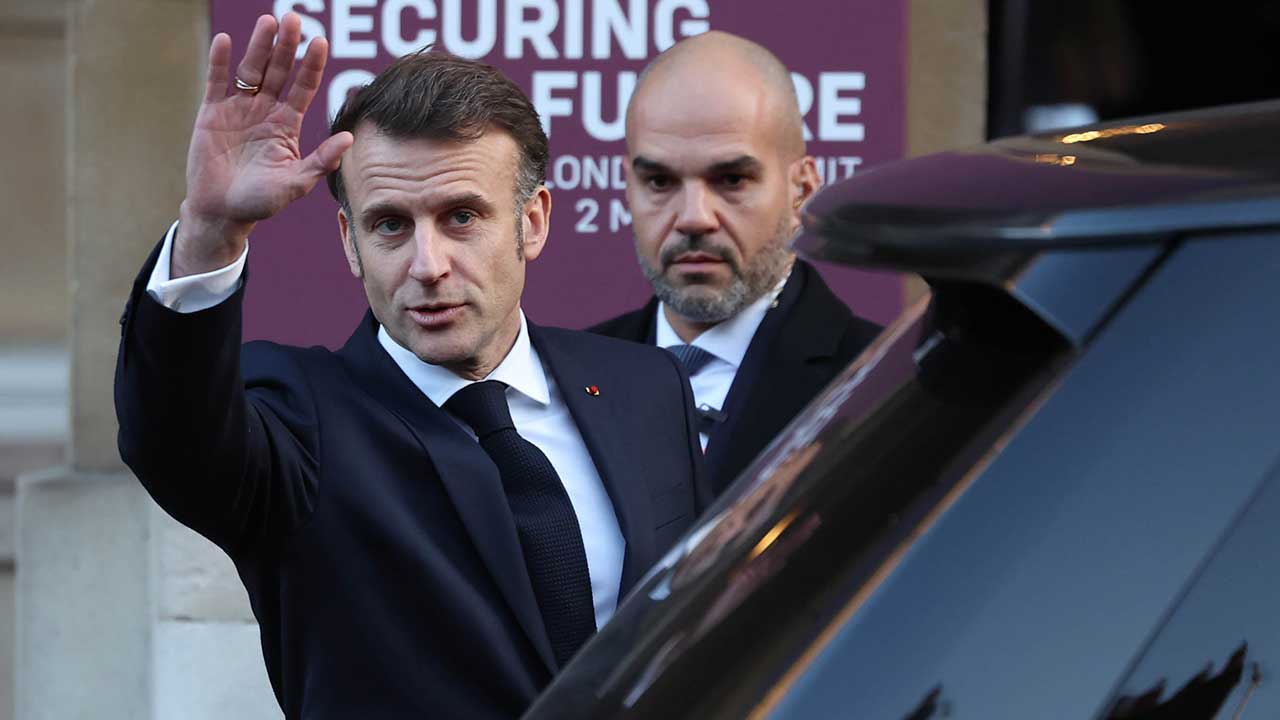 마크롱 프랑스 대통령, 우크라이나 전쟁 한달 휴전 제안