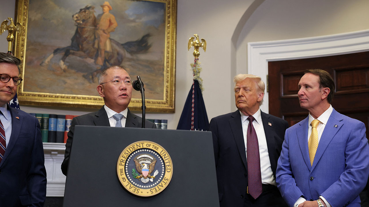 정의선 "31조 원 규모 대미 투자" 발표에 트럼프 "관세 효과"