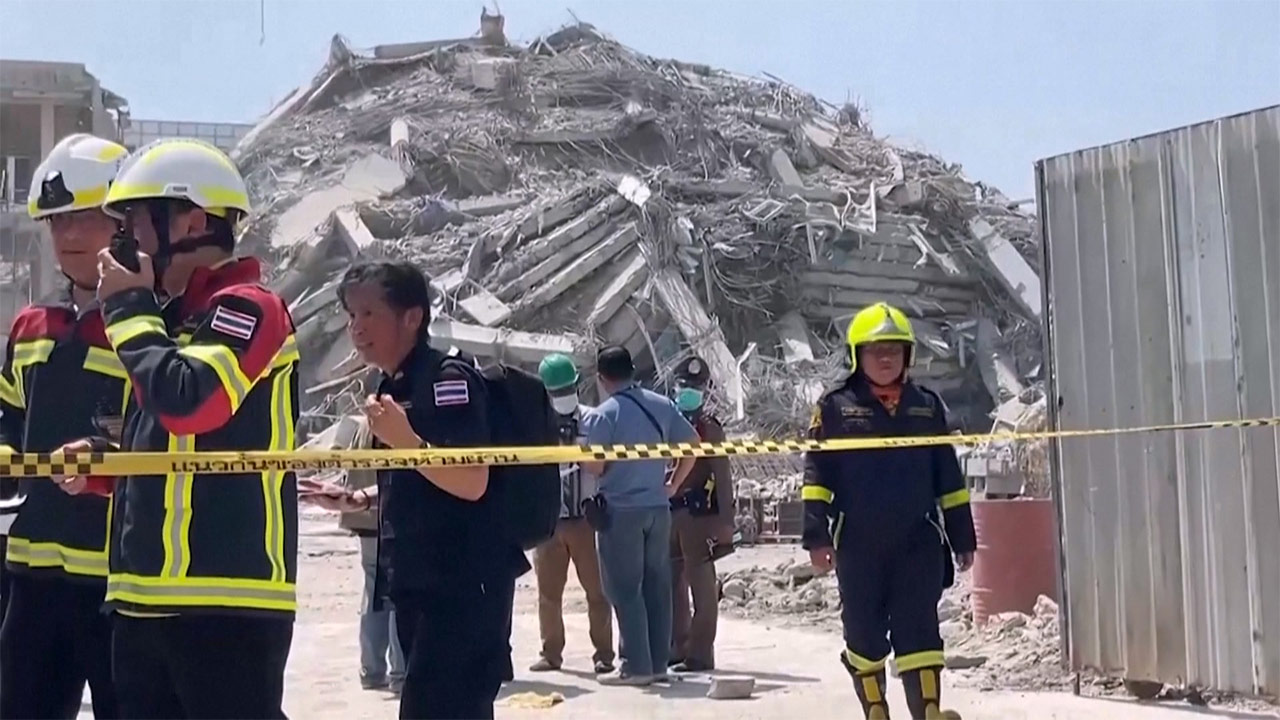 미얀마 7.7 강진으로 대규모 피해‥인접 태국도 건물붕괴