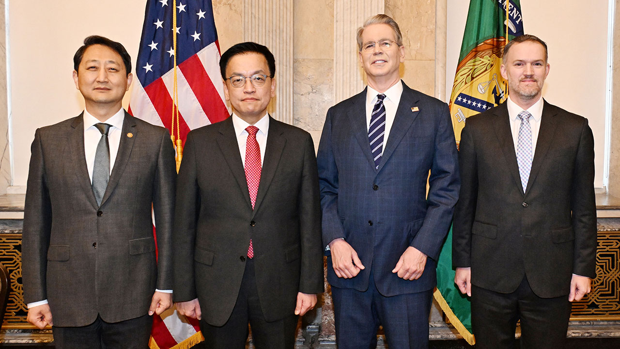 미 재무 "한국과의 통상 협의 성공적‥빠르게 진행될수도"
