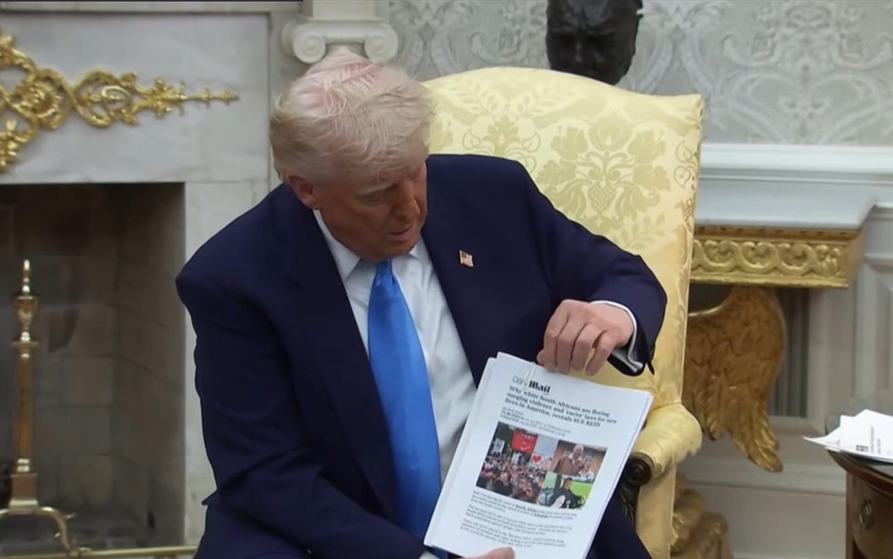 [World Now] 트럼프 불쑥 '백인 살해' 의혹 제기‥미·남아공 정상회담 '파행'