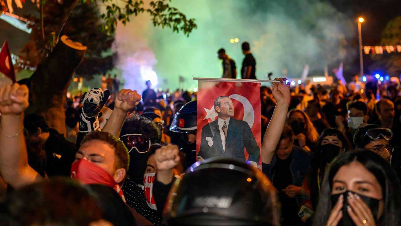 튀르키예 반정부시위 또 꿈틀‥당국 42명 체포