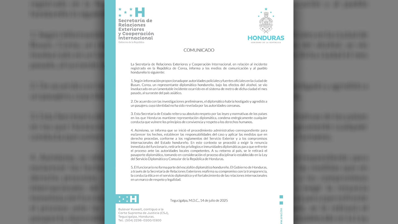 '한국서 시민 추행' 주한 온두라스 외교관 면책특권 박탈