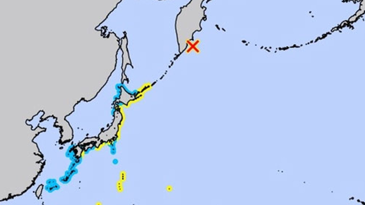 일본, 태평양 연안 '쓰나미 주의보 → 경보' 격상