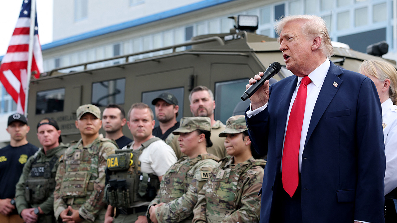 트럼프, 워싱턴DC 치안 요원 격려‥"이제 모두가 안전해져"
