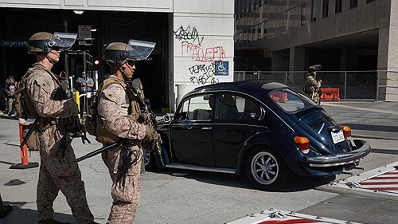 미 법원 "트럼프의 LA 군 병력 투입 연방법 위반"