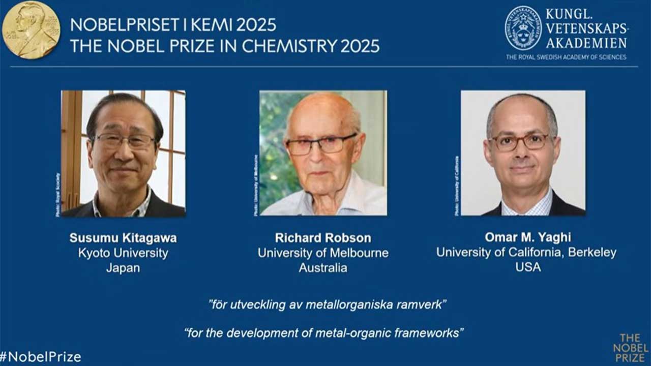 노벨화학상, 기타가와 교수 등 3인 수상‥일, 노벨상 2관왕