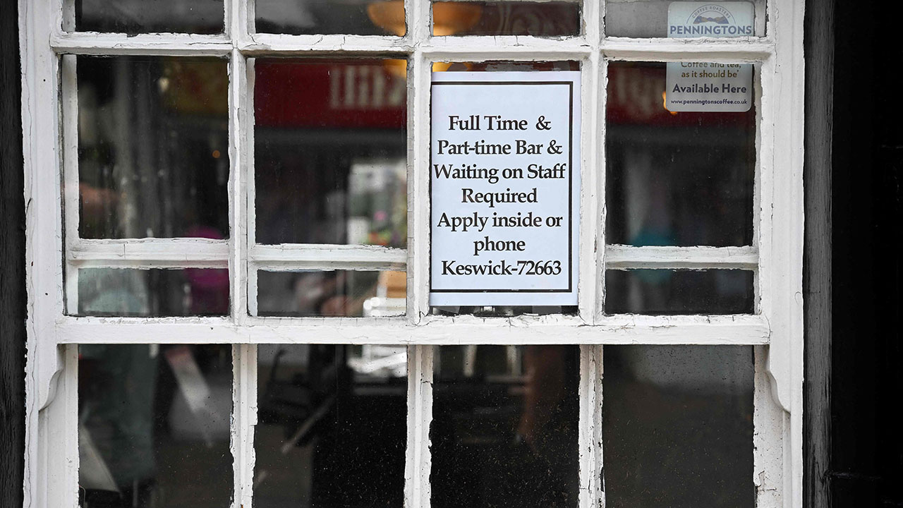 영국 3분기 실업률 5%‥코로나 이후 최고