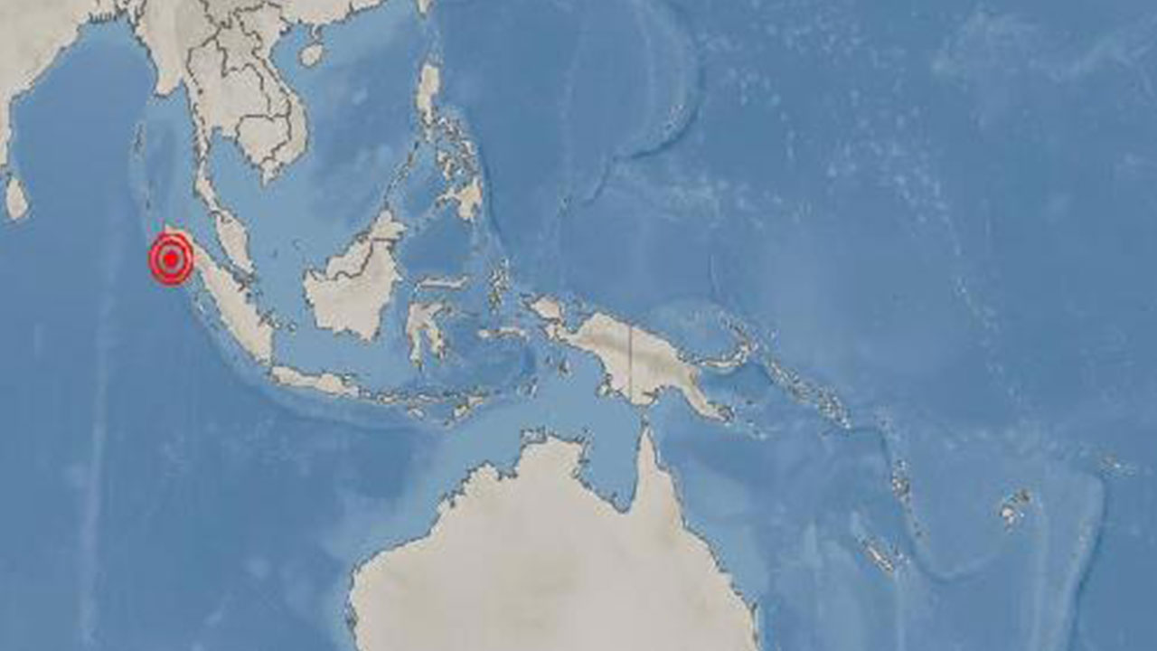 인도네시아 북수마트라 메단 서남서쪽서 규모 6.6 지진 발생
