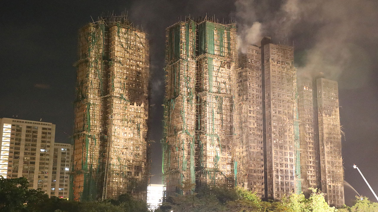 홍콩 아파트 화재 참사 128명 사망·200명 실종‥수사 확대