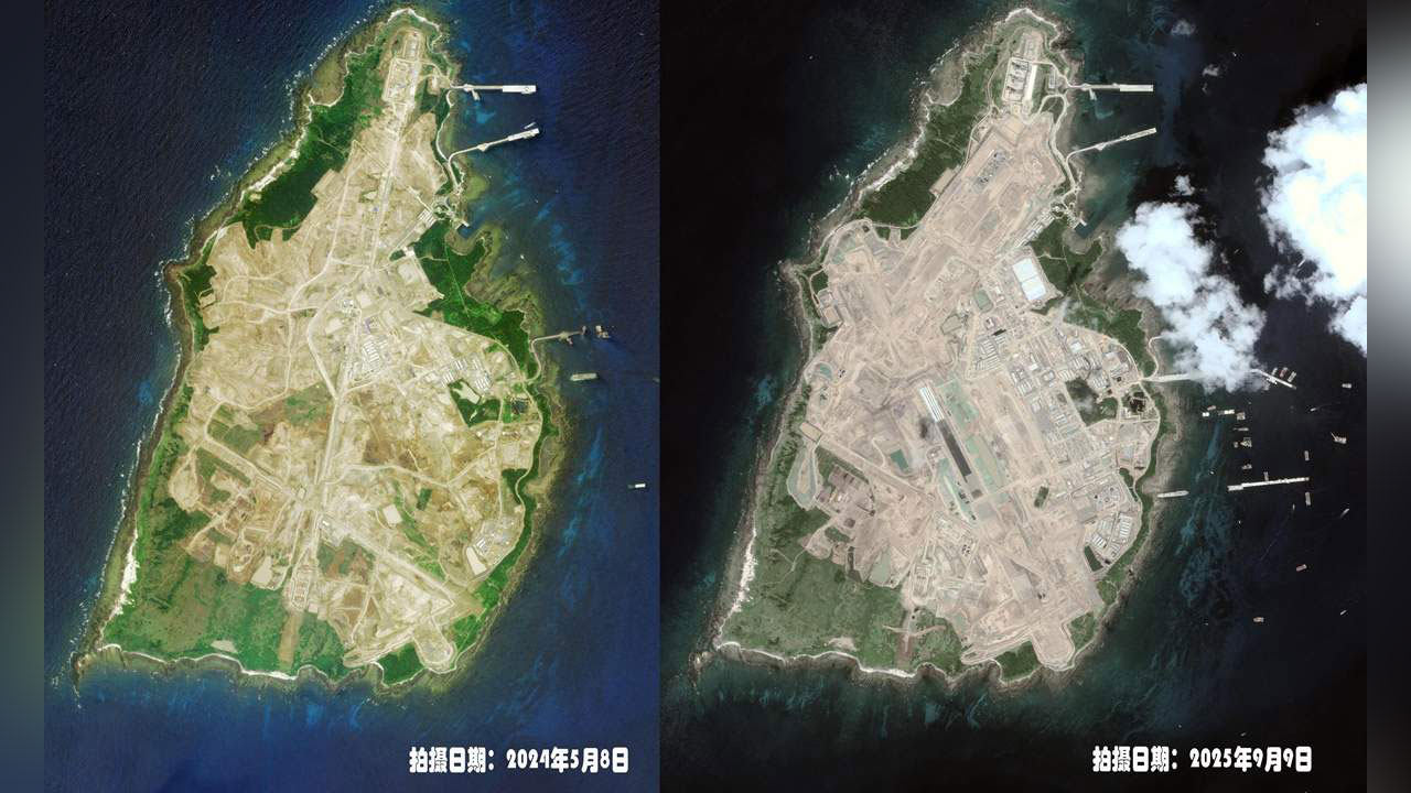 "日, 무인도에 군사시설 빠르게 확충"‥中매체, 위성사진 공개