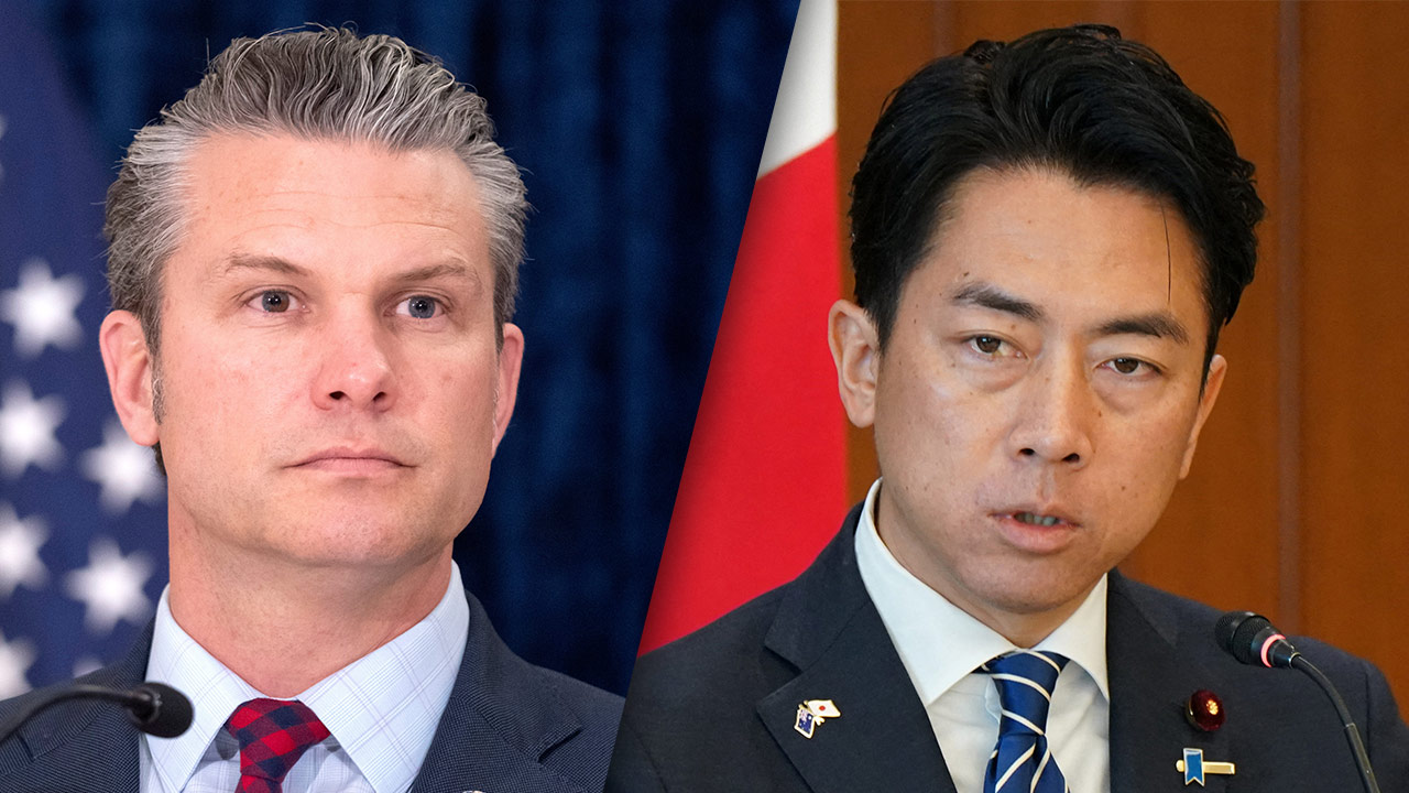 일본 방위상, 미 헤그세스 국방장관과 전화통화‥"미일간 긴밀히 소통·협력"