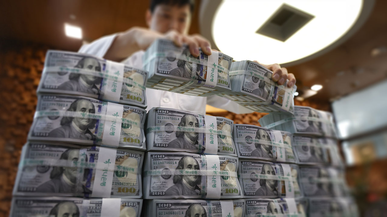 작년 12월 말 외환보유액 4천280억 달러‥26억 달러 줄어