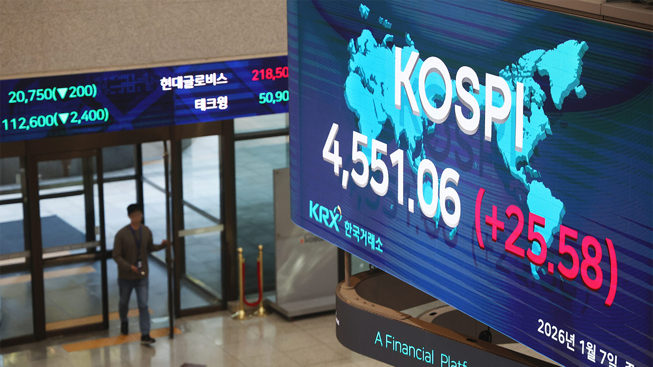 코스피, 등락 끝에 4,550대 상승 마감‥사상 최고치 또 경신