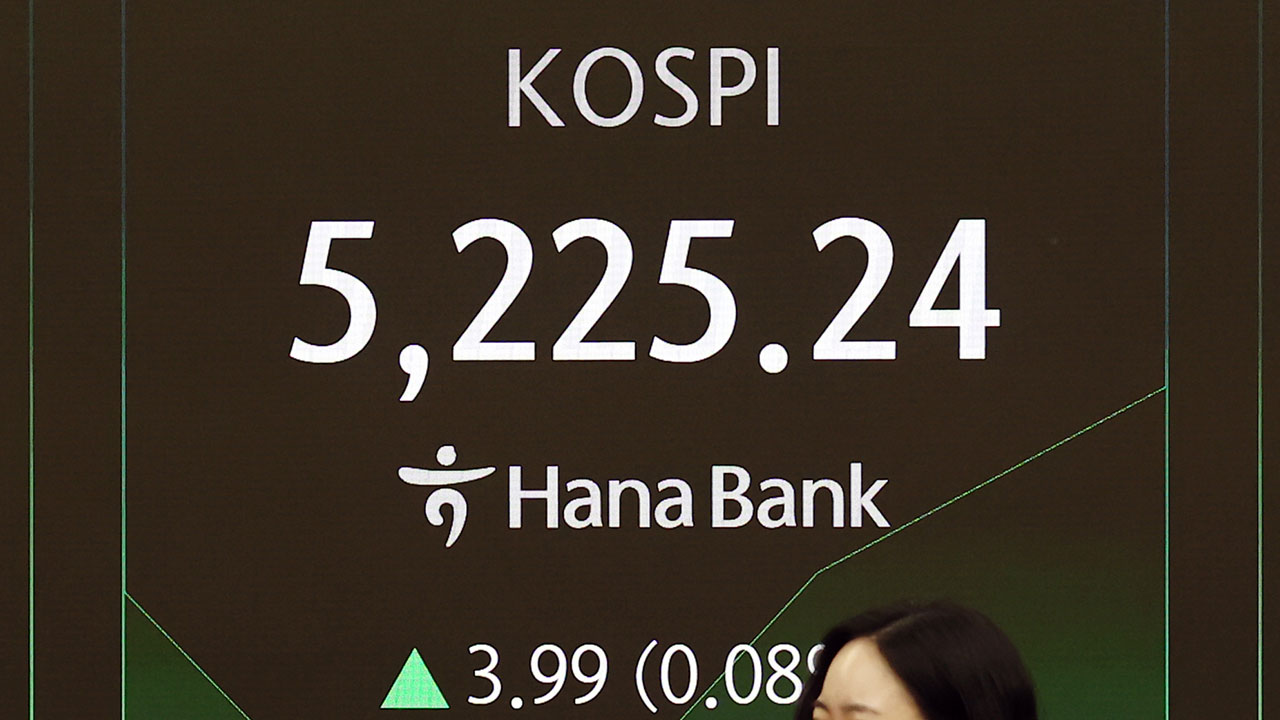 코스피 5,200 돌파 하루만에 장중 5,300 넘어‥5,224로 또 사상 최고치