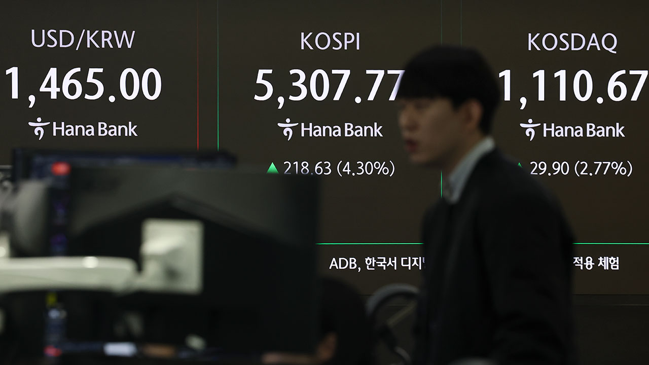 코스피 4% 올라 출발‥장중 5,310선으로 올라서