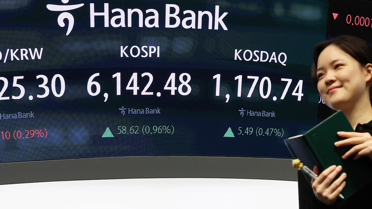 코스피 6,100선으로 순조롭게 출발‥장중 최고치 또 경신
