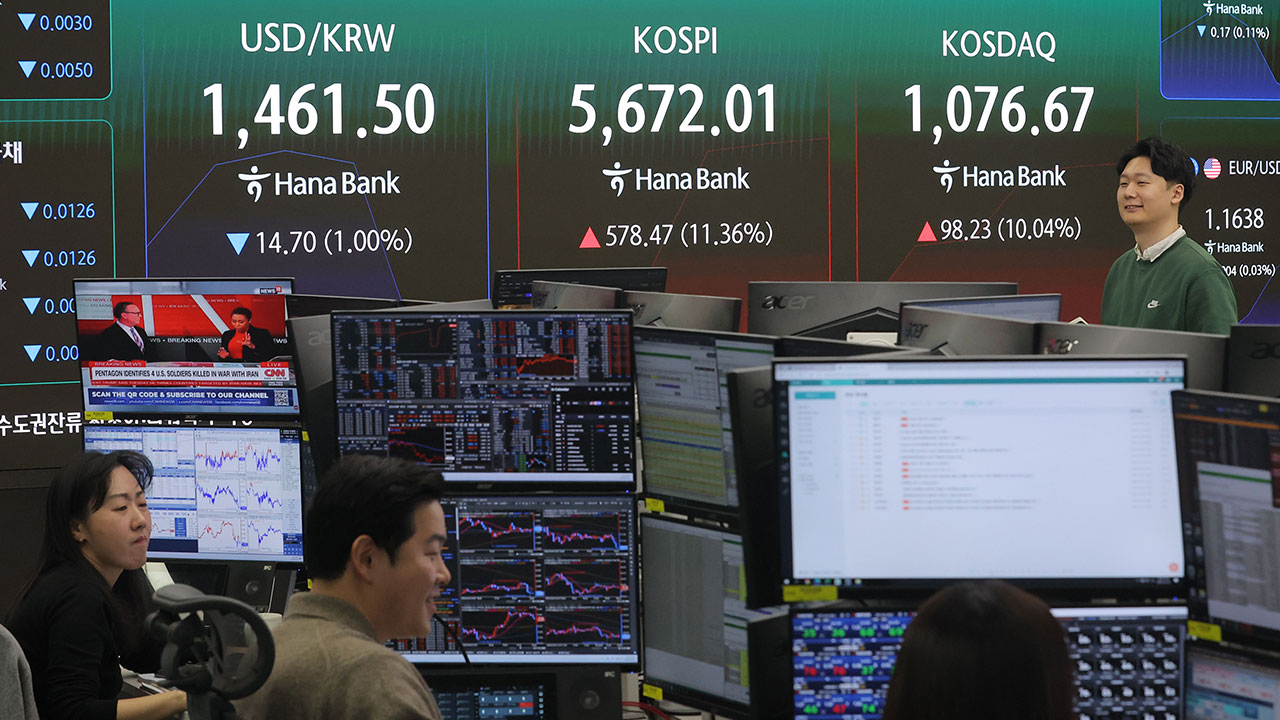 코스피·코스닥 10% 이상 급등‥매수사이드카 발동