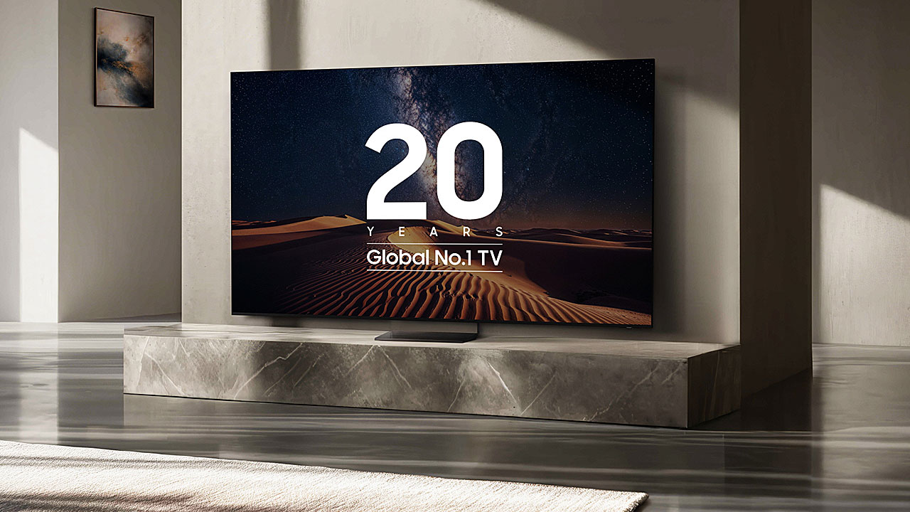 삼성전자, 글로벌 TV 시장 20년 연속 1위 달성